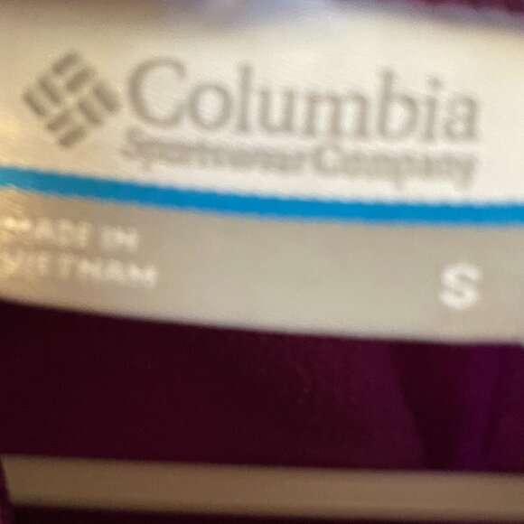 Columbia Sweatshirt Womens Medium Funnel Neck Heathered Purple Sweater Size S - Picture 4 of 7